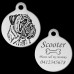 Bullmastiff Engraved 31mm Large Round Pet Dog ID Tag